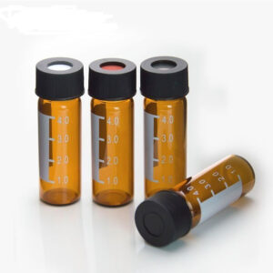 4.0 ML SCREW TYPE GLASS VIALS & CAP-SEPTA
